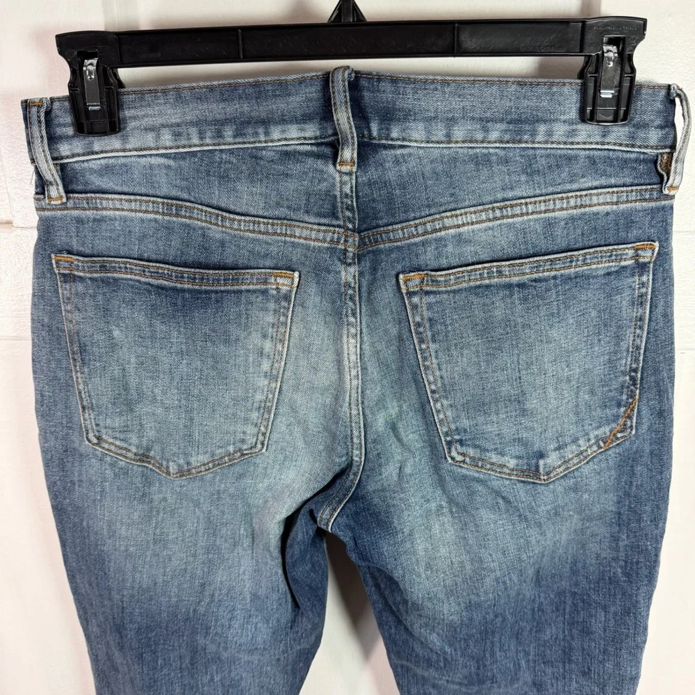 Banana Republic Slim‎ Medium Wash Distressed Denim Jeans Mens Size 30x32